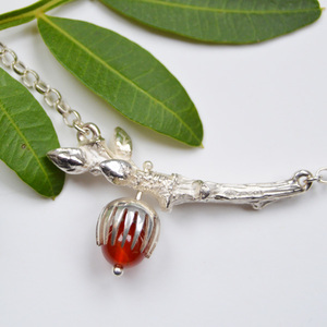 Acorn on a Branch Necklace